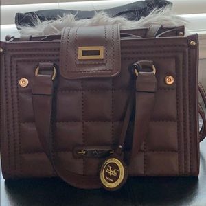Brown leather Versace 19 69 purse